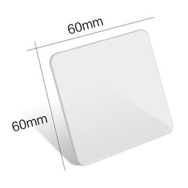 10 Stuks - Sterk Dubbelzijdige Stickers - 6 x 6 cm - Transparant - Plakkers - Waterproof - Muurstickers - PVC - Herbruikbaar - Ophangen