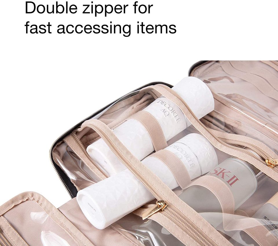 Toilettas met Haak - Beautycase - Organizer - Reistas - Uitklapbare Toilettas - Trendy - Cosmetica Tas - Travel Organizer - Etui voor Toiletartikelen