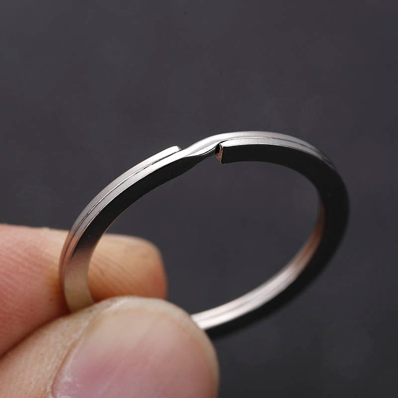Sleutelringen – Sleutelhanger Ringen – 20 Stuks – Zilver - verschillende diktes en diameter