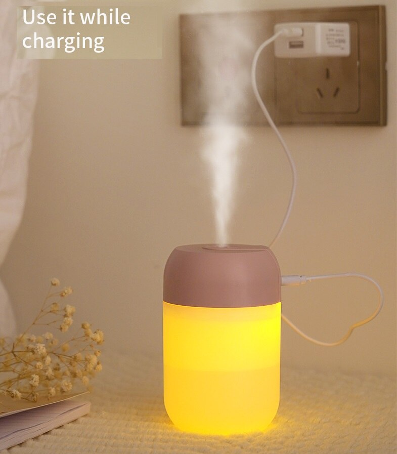 Mini Aroma diffuser - 3 in 1 - aroma verspreider/luchtbevochtiger/led lamp - heerlijke geuren in uw huis - mooie led lamp - zuinig in energieverbruik