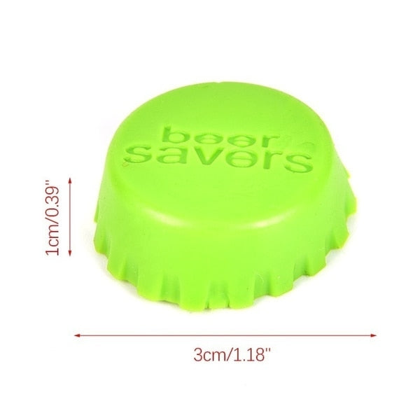 Siliconen dop - flessenstop Siliconen - kroonkurk 3cm - bescherm uw drankje - perfect voor feesten en partijen - anti-wesp - veiligheid