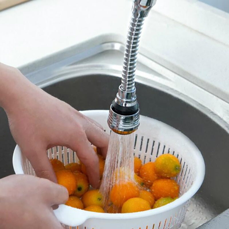 Flexibel opzetstuk kraanslang - waterbesparende spoelkraan - bereik elk hoekje van uw spoelbak