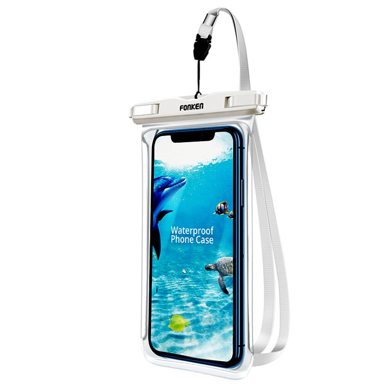 Waterdicht Telefoonhoesje - Geniet van wateravonturen zonder zorgen! - Transparant en touchscreen-vriendelijk - Handig draagkoord - Ruimte voor kleine essentials