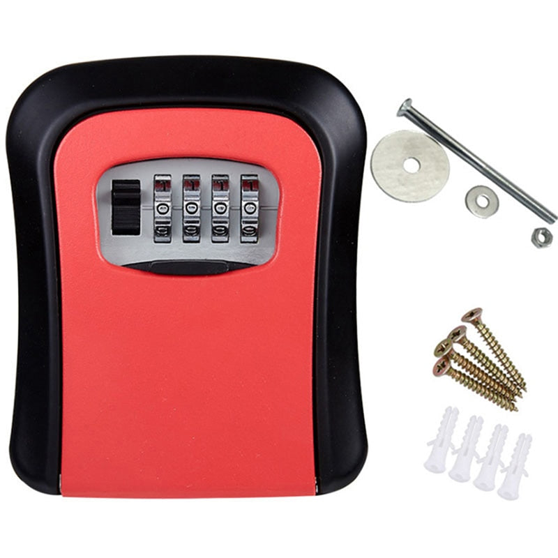 Mini sleutel kluis - Nooit meer uw sleutels kwijt! - Opbergbox met code - Stevig kluisje voor kleine items - voor aan de muur