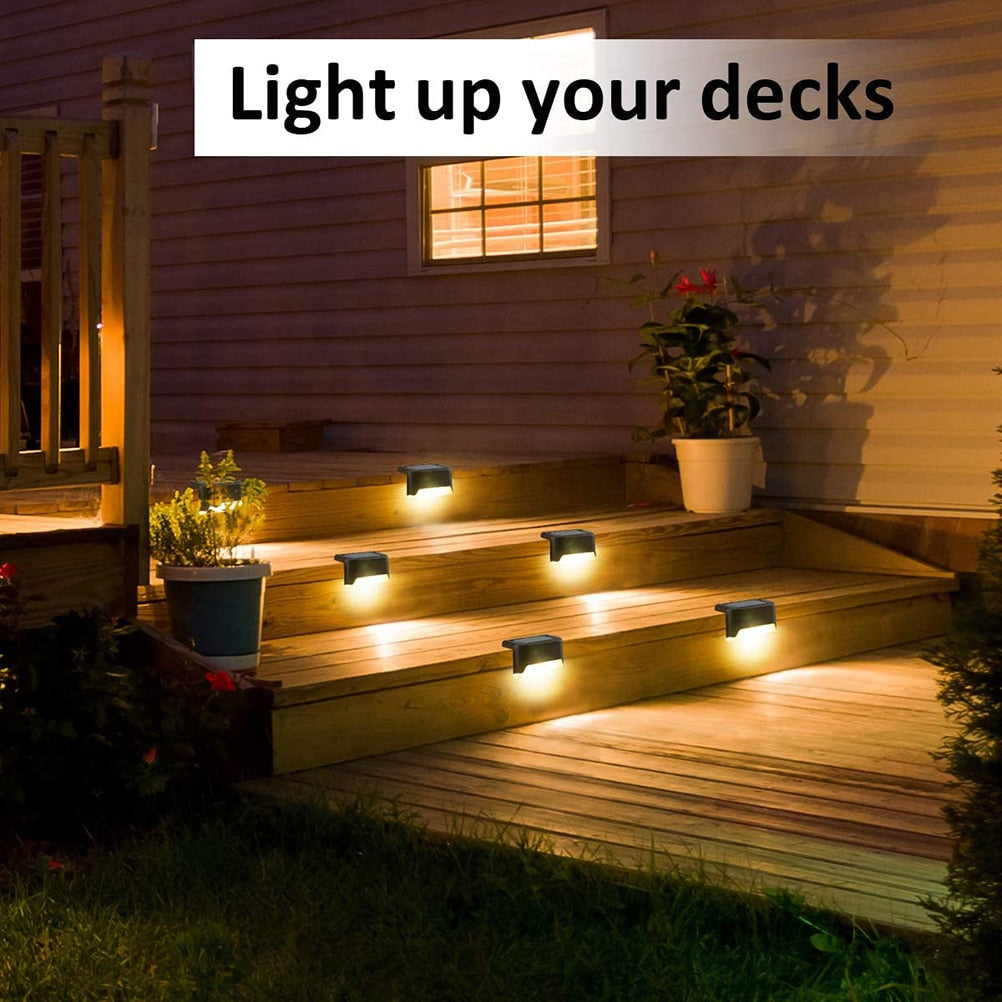 Solar Led Lamp  - 4 stuks - sfeervolle tuinverlichting op zonne Energie - verschillende kleuren - buitenlamp - trap lamp - betaalbaar - IP44 waterdicht