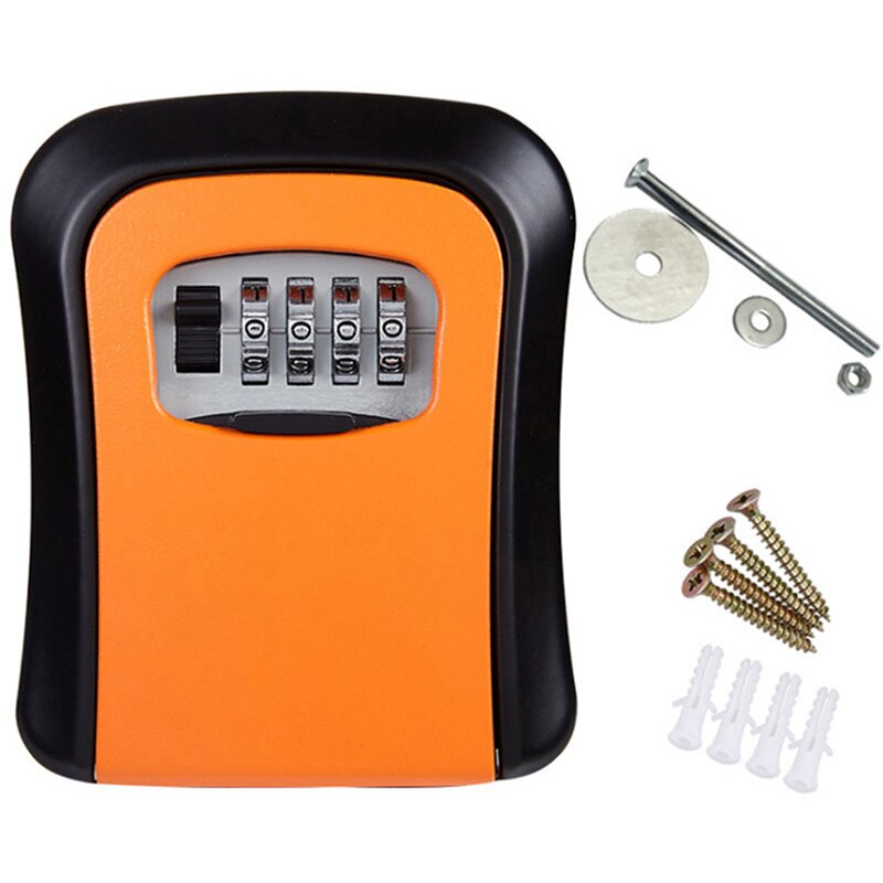 Mini sleutel kluis - Nooit meer uw sleutels kwijt! - Opbergbox met code - Stevig kluisje voor kleine items - voor aan de muur
