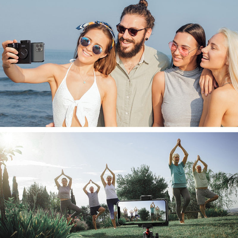 Telefoon smart grip - universeel - iPhone -Android - magnetische bluetooth afstandsbediening - anti tril - perfect voor vloggers - op reis - productfotografie
