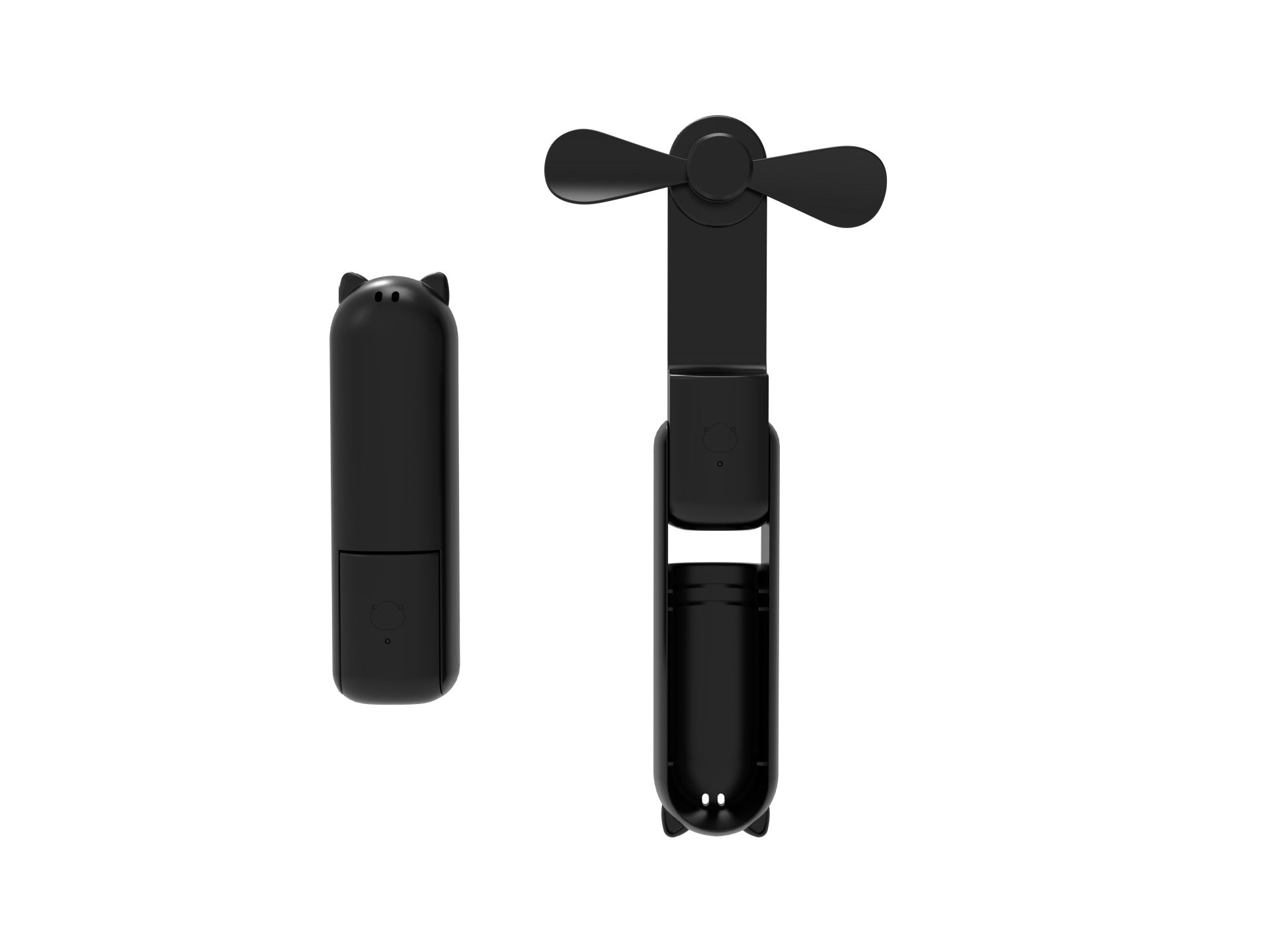 Ventilator en powerbank in één - 2000Mah - Draagbare uitklapbare ventilator - blijf koel en verbonden! - Stille ventilator - powerbank