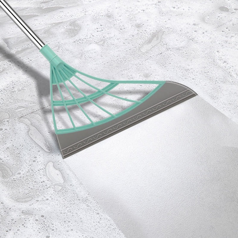 Rubberen Bezem - multifunctionele magische bezem - bezem voor binnen en buiten - huishoudelijke siliconen dweil - rubberen bezem, geschikt voor het reinigen van woonkamer, keuken en toilet