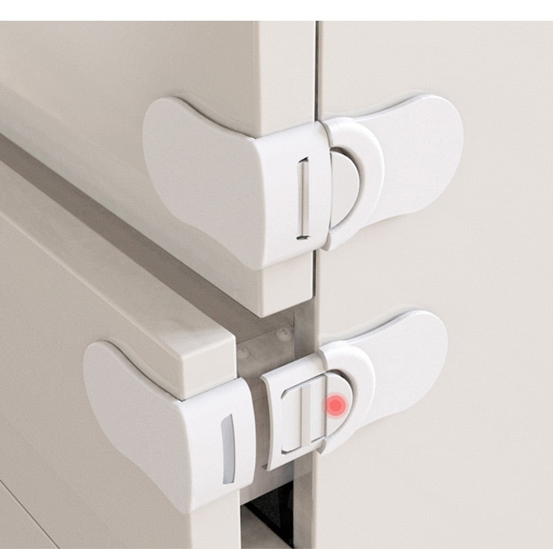 Kinderslot kastjes - 3 stuks - kastslot - lade slot - baby veiligheid - baby slot - zelfklevend - makkelijke oplossing voor elke lade, deur, of kast