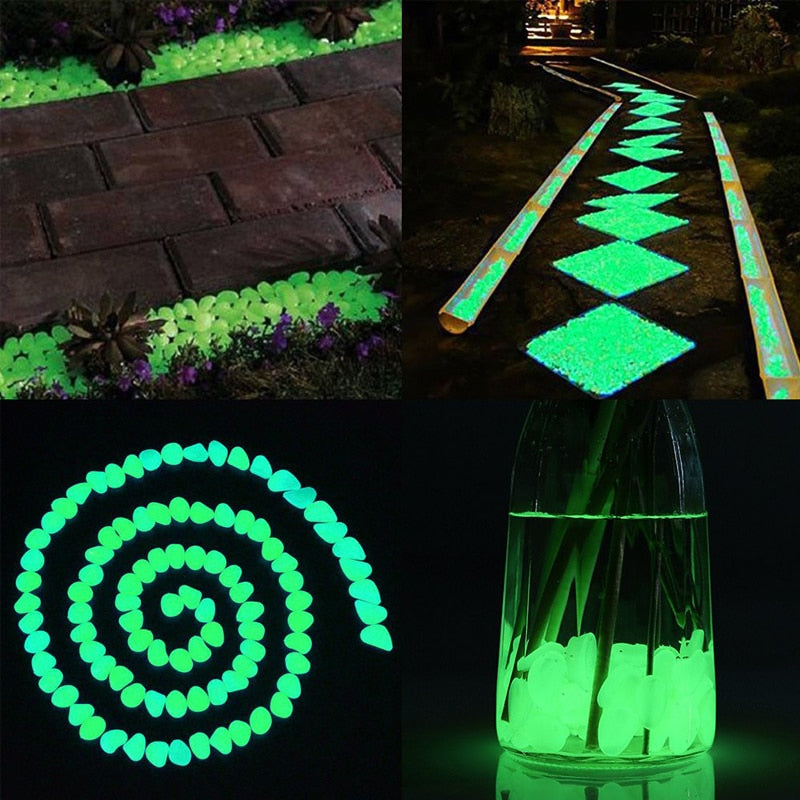 50 stuks - Glow In The Dark Stenen - Decoratie Stenen - Siergrind- Pebbles - Aquarium Steentjes - Tuin Stenen - Decor Lichtgevende Stenen