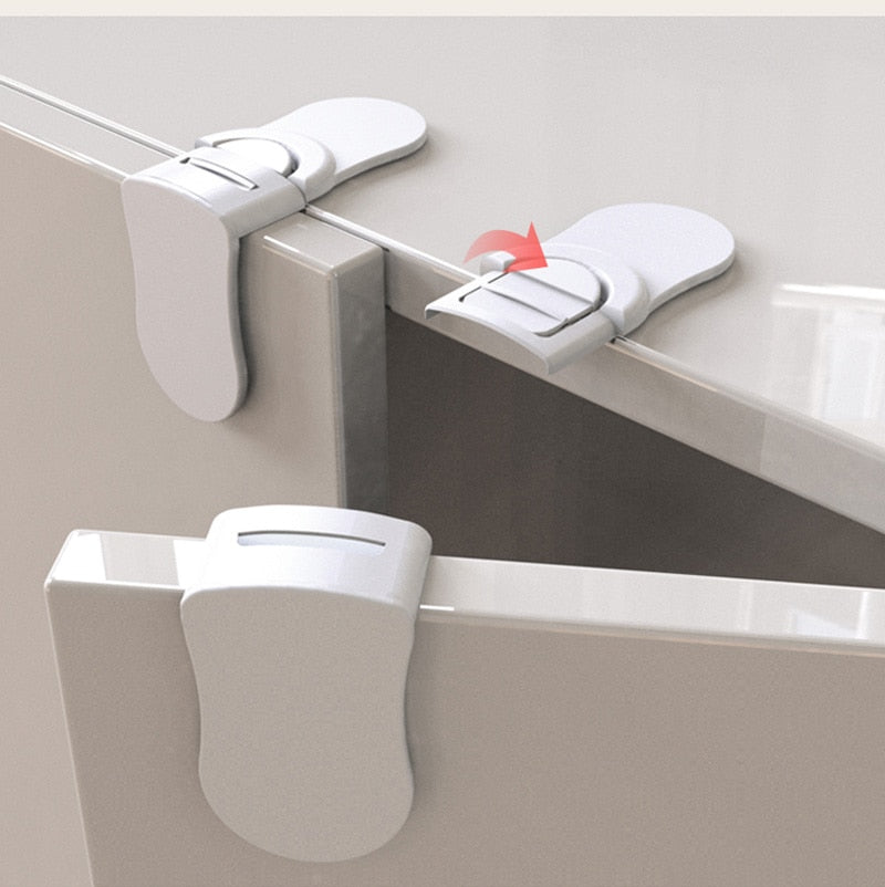 Kinderslot kastjes - 3 stuks - kastslot - lade slot - baby veiligheid - baby slot - zelfklevend - makkelijke oplossing voor elke lade, deur, of kast
