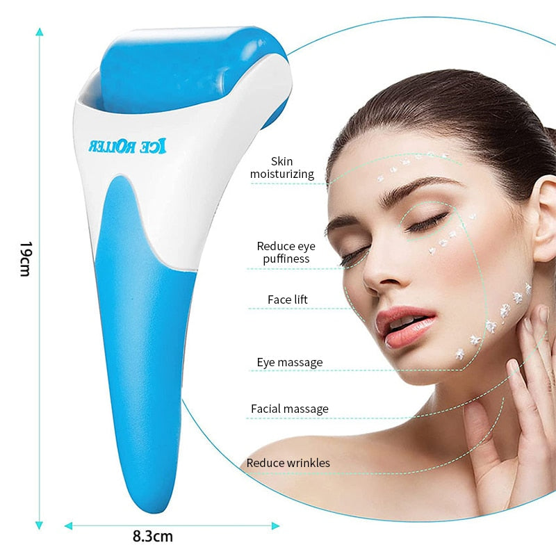 Siliconen Gezicht IJs Roller - Ice Roller - Facial Roller - Face Roller Massage - Gezichtsmassage - Gezichtsroller - IJsroller - Verjonging - Strakke Huid