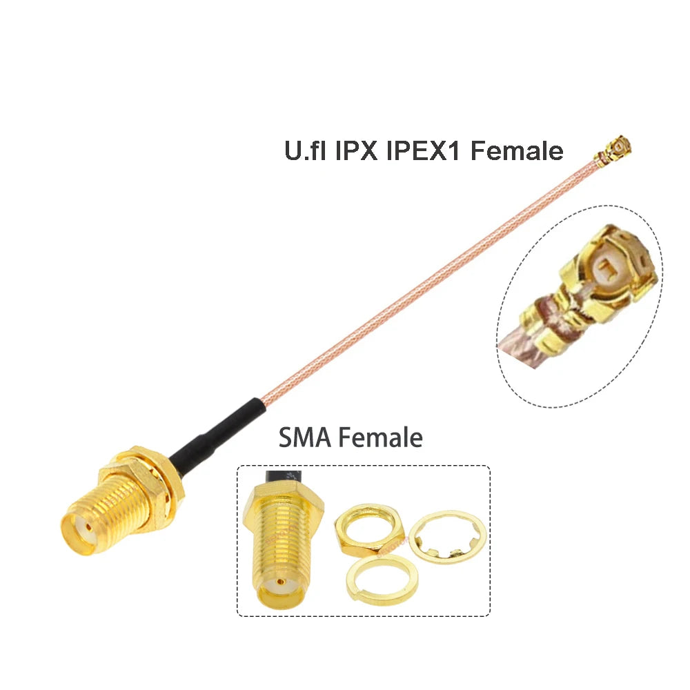 5 stuks sma vrouw naar ipex adapter connector verlengkabel draad 10 cm/20 cm voor fpv antenne rc drone