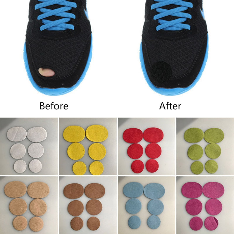 Schoen reparatie vervanging - Set van 6 - zelf uw sneakers repareren - sneakers van uw kind verstevigen en beschermen - bespaar geld, uw schoenen gaan nu langer mee!