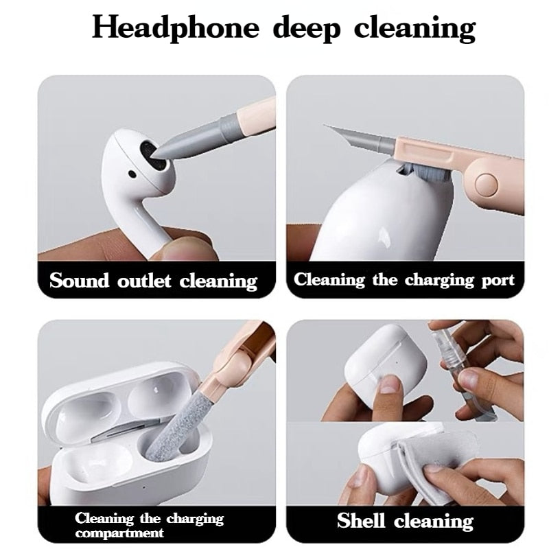 7 in 1 electronica schoonmaak set - toetsenborden, oordopjes, horloges, telefoons, noem het maar op! - vanaf nu alles schoon