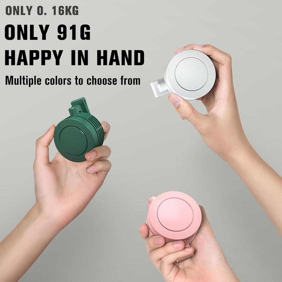 Miniventilator met klip - Geen nat bezweet shirt meer! - 360 graden instelbaar - Mobiel en Krachtig - Handig voor onder uw shirt - Buiten activiteiten