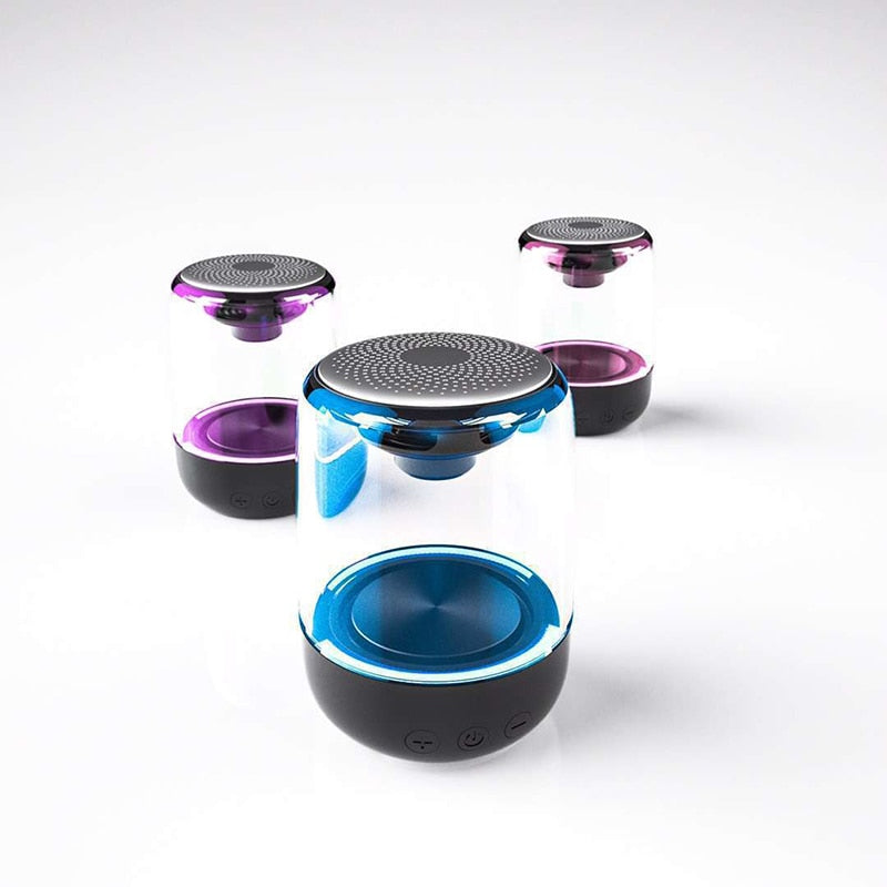 Bluetooth speaker met LED verlichting  – draadloze speaker – subwoofer mini speaker - prachtige design speaker - klankkast