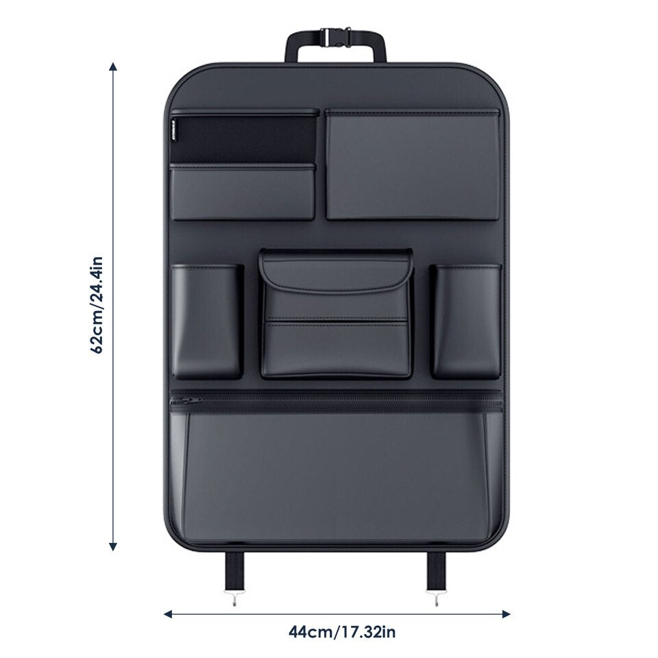 Auto organizer - autostoel organizer - vergroot de opslag van uw kofferbak - kofferbak organizer - van hoogwaardig P.U. leer