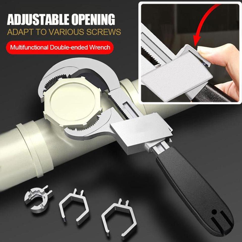 80mm verstelbare fitting sleutel - verstelbare moersleutel - heavy duty waterpomptang - griptang - 100% metaal