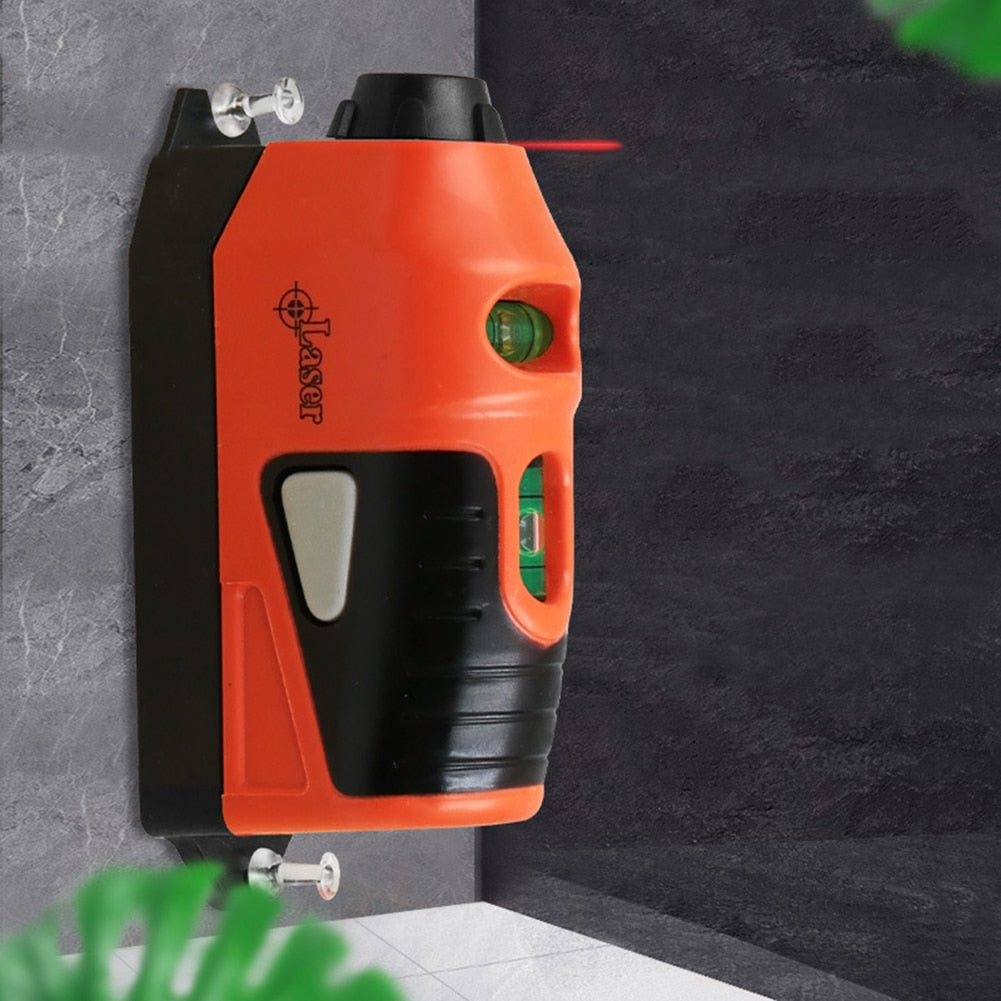 Mini Waterpas met laser - Lasergerichte waterpas - Altijd nauwkeurige metingen verrichten! - Duurzaam en stevig - Compact en draagbaar - Handig voor in elke gereedschapskist