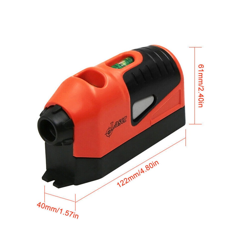 Mini Waterpas met laser - Lasergerichte waterpas - Altijd nauwkeurige metingen verrichten! - Duurzaam en stevig - Compact en draagbaar - Handig voor in elke gereedschapskist