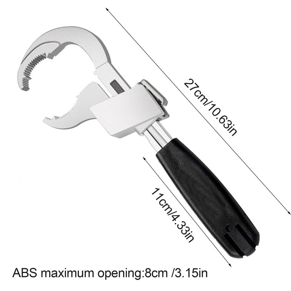 80mm verstelbare fitting sleutel - verstelbare moersleutel - heavy duty waterpomptang - griptang - 100% metaal