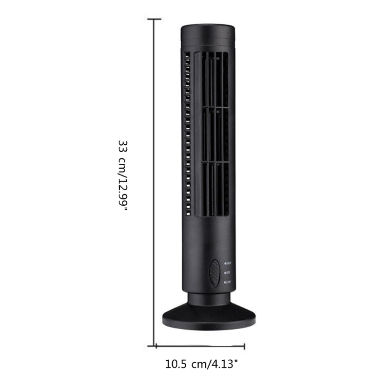 Aircooler Toren - Compact en verticaal design - Stil en energiezuinig - USB-aangedreven - Directe verkoeling - Stijlvol design