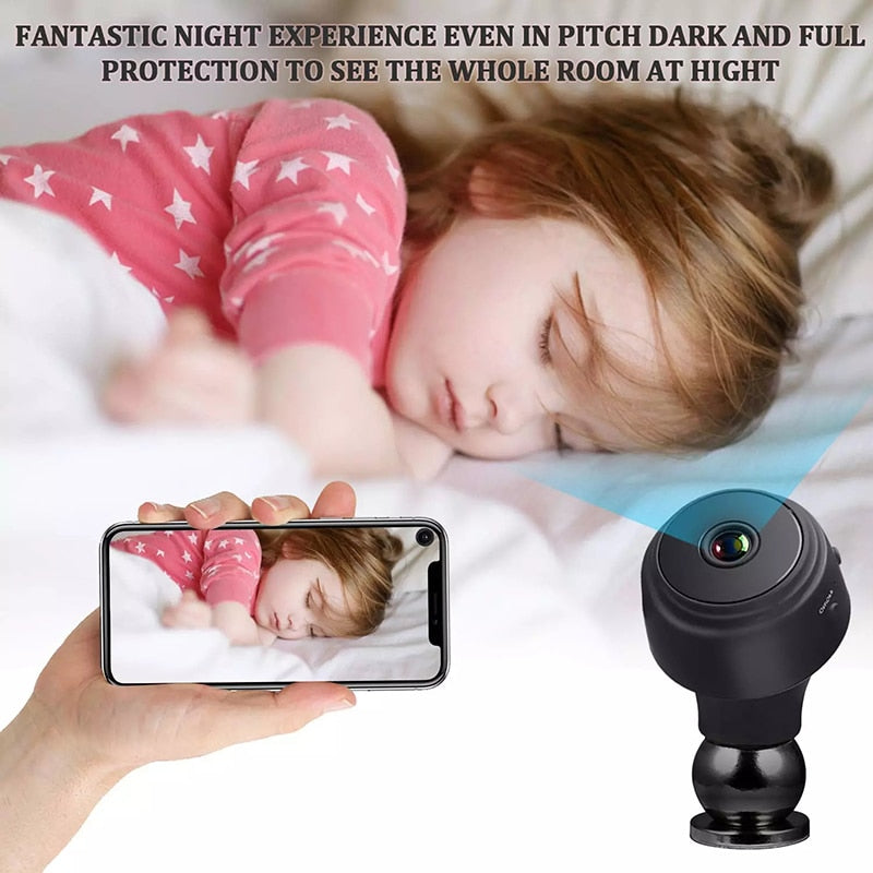 Mini Camera - Bekijk beelden via de App - Full HD 1080p - Dashcam - Beveiligingscamera - Met magneet en handige steun - Nightvision - Oplaadbaar en opnemen tijdens het opladen - Sla beelden op