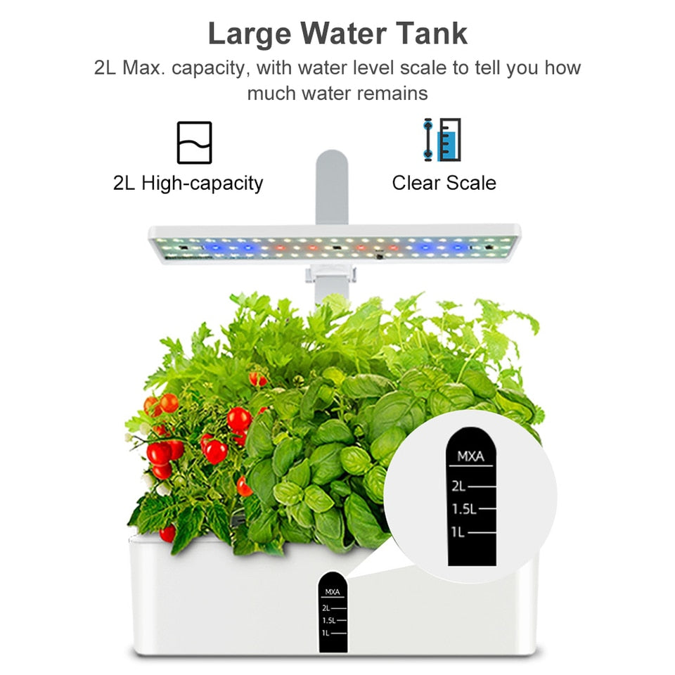 Smart Garden- Indoor kruidentuin - Kruidentuinkit - Makkelijk uw eigen kruiden telen! - Hydrocultuur - Kweeksysteem - Led Groeilicht - Binnenkas Smart Garden