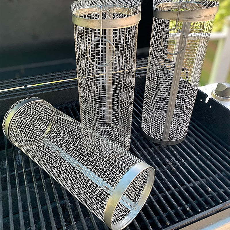 Grillmand – grillkorf – BBQ groente mandje - BBQ accessoires – gemakkelijk te reinigen! - barbecue rooster – grillrooster