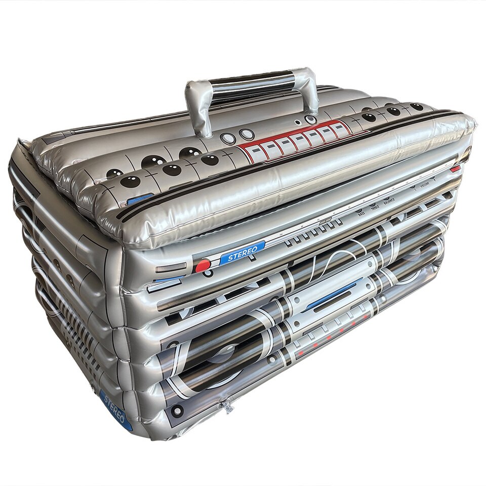 Opblaasbare koelbox - Boombox koelbox - Leuk voor feesten en partijen - strand koelbox - Opblaasbaar, dus handig om mee te nemen