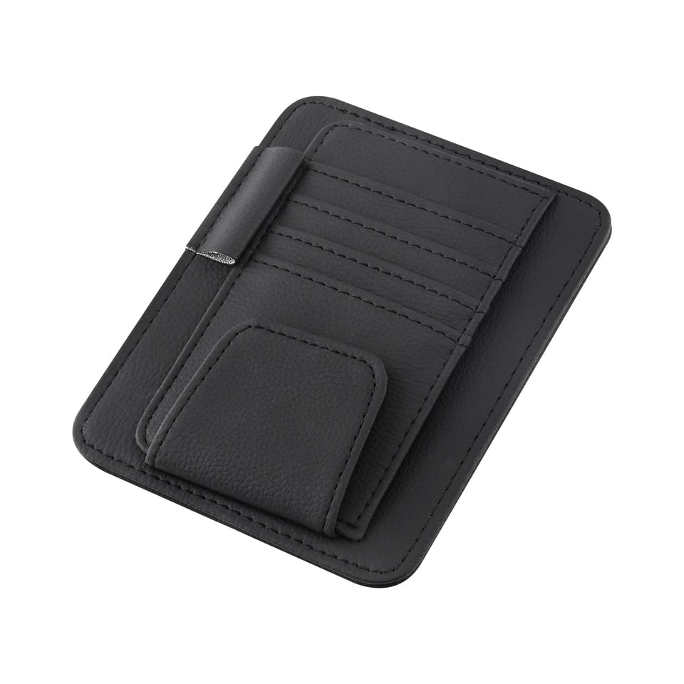 Universele auto organizer - Geen rommel meer in uw auto - Zonneklep organizer - Zonnebril houder - Pennenhouder - Pasjeshouder