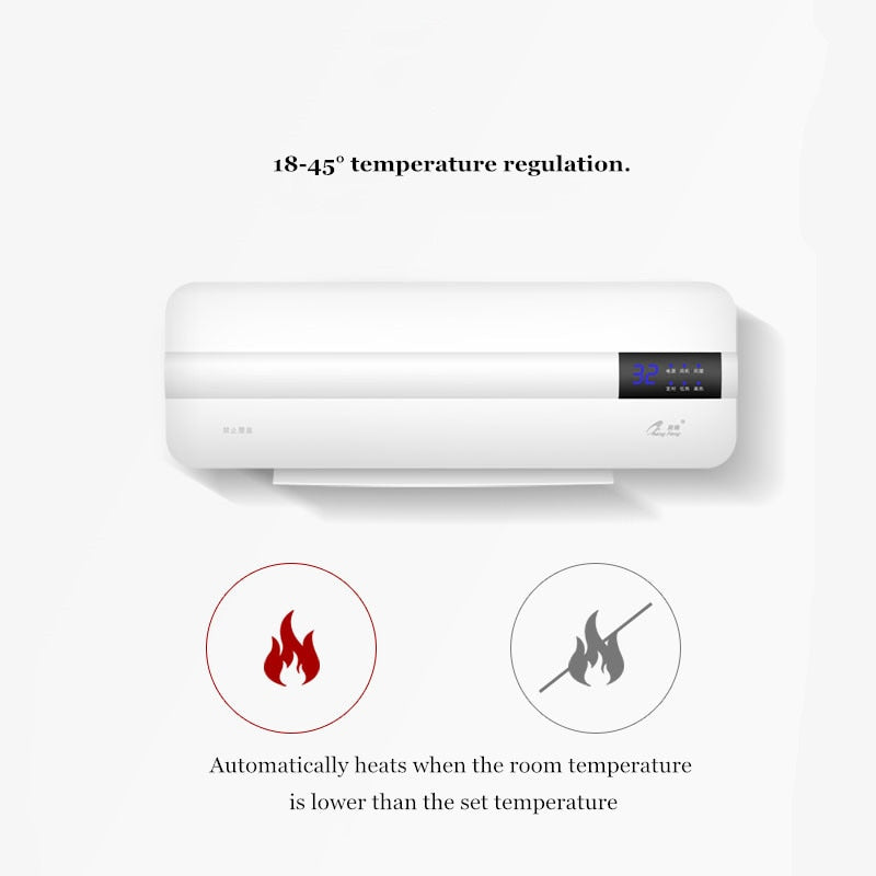 Aircooler Fan - Fijn voor warme en koude dagen - in de zomer verkoeling én in de winter warme lucht - Energiebesparend - Afstandsbediening - Makkelijke installatie