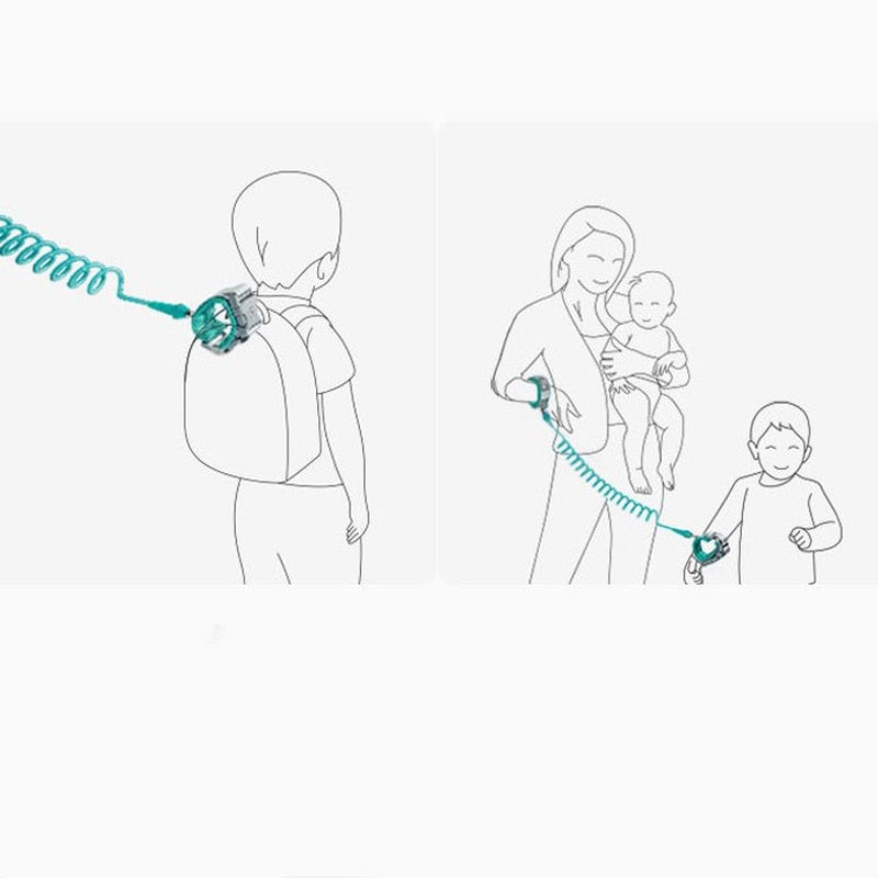 Plastic Armband met Elastisch Koord - Veiligheid - Houdt uw kinderen dichtbij - Verstelbare en comfortabel - veiligheid voor ouder en kind - Met slot