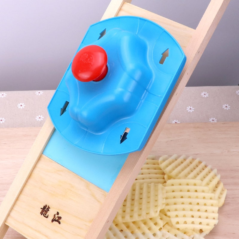Aardappel grid schaaf - de mooiste aardappelschijfjes schaven! - grid schaaf - duurzaam - tijdbesparend - met handig schaaf opzetstuk