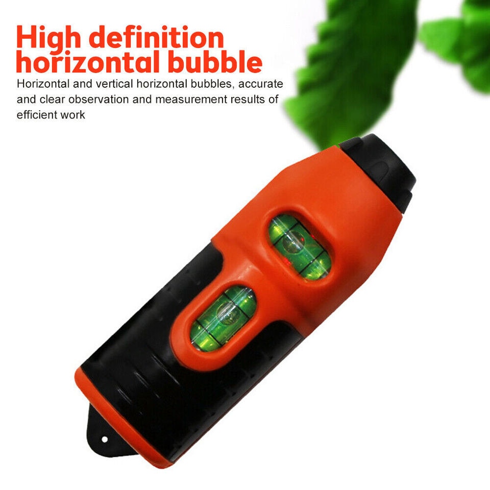 Mini Waterpas met laser - Lasergerichte waterpas - Altijd nauwkeurige metingen verrichten! - Duurzaam en stevig - Compact en draagbaar - Handig voor in elke gereedschapskist