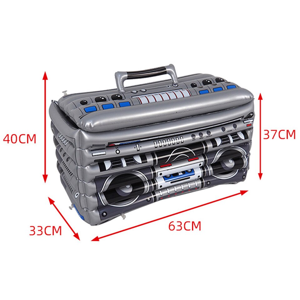 Opblaasbare koelbox - Boombox koelbox - Leuk voor feesten en partijen - strand koelbox - Opblaasbaar, dus handig om mee te nemen