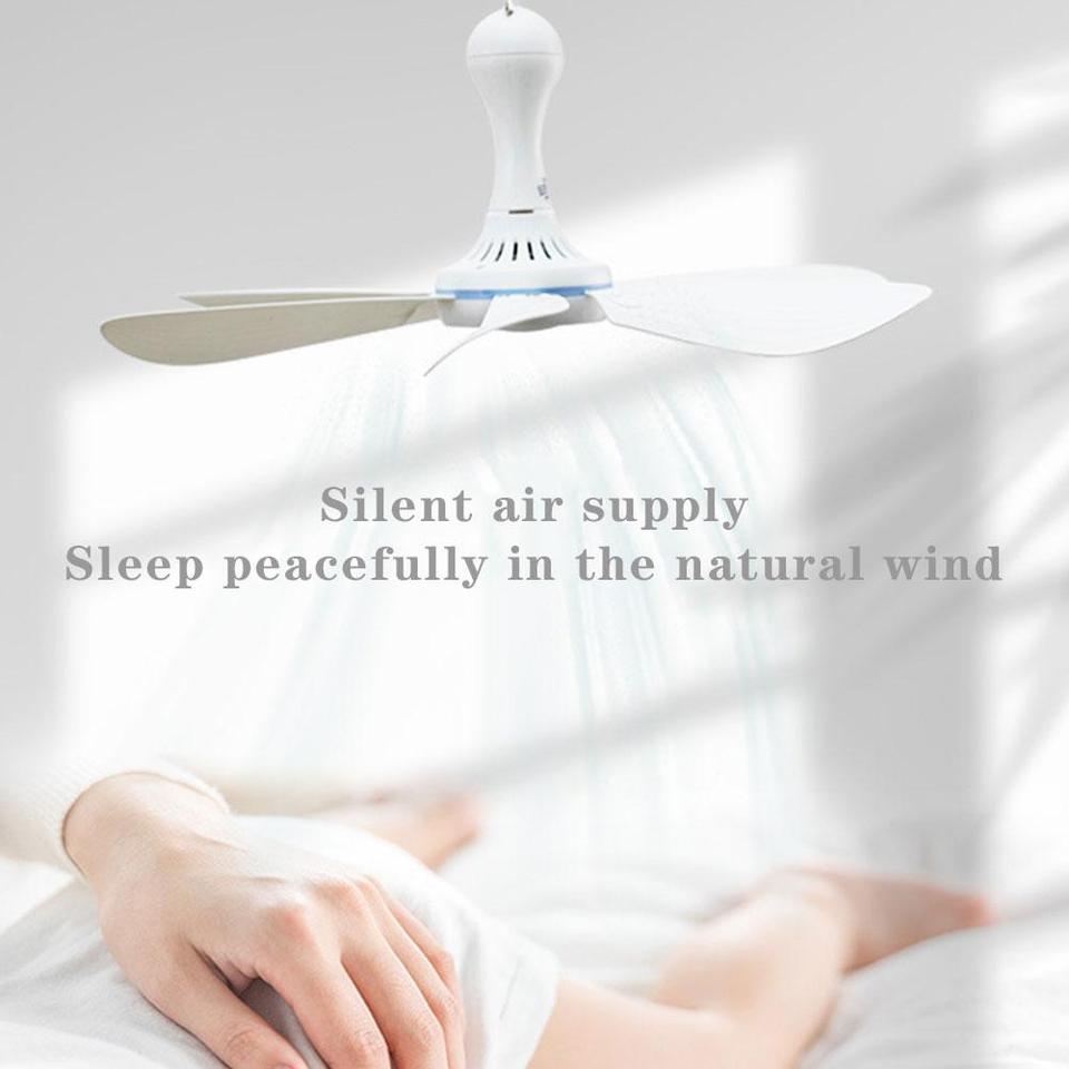 Mini USB plafond ventilator - Klamboes Camping Ventilator - Mini Bureau Waaier - Stil, fijn voor tijdens het slapen - Kamperen - Afstandsbediening