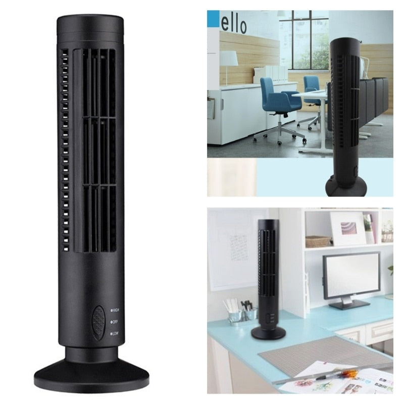 Aircooler Toren - Compact en verticaal design - Stil en energiezuinig - USB-aangedreven - Directe verkoeling - Stijlvol design