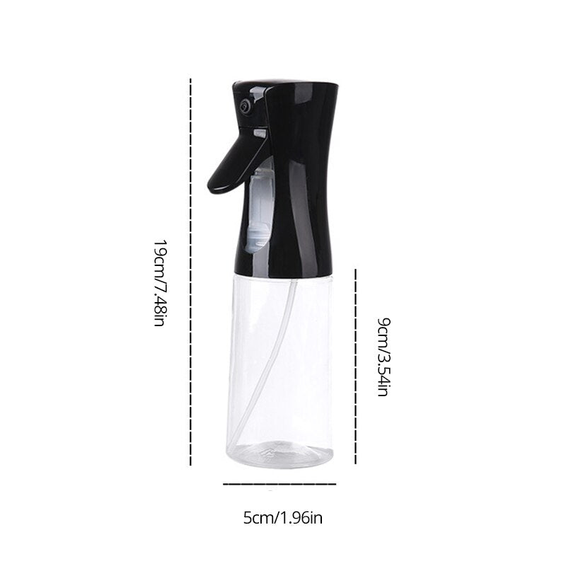 Oliefles - olijfoliefles - cooking spray - anti-slip - diffuser Bottle - nooit meer knoeien of teveel olie in uw pan - zwart en wit - 200ml