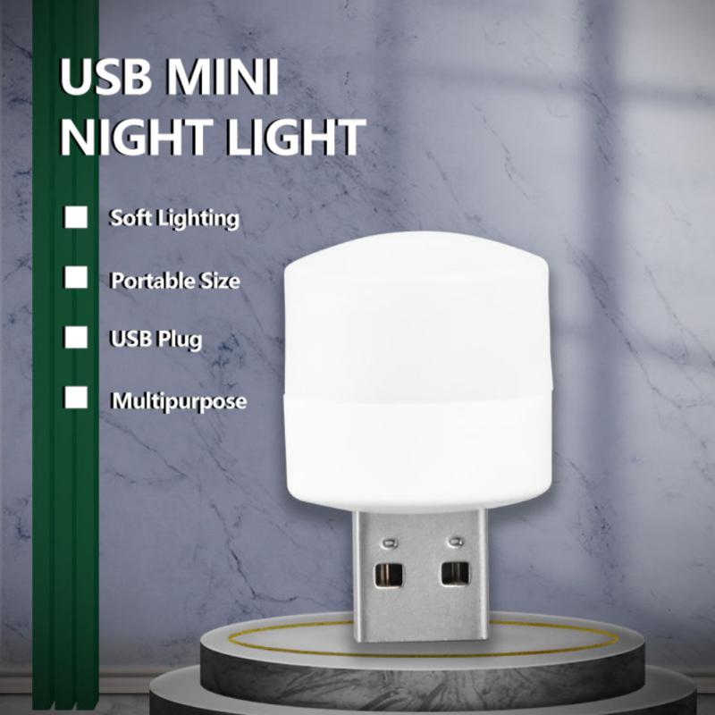 Mini USB led lampjes - 5 stuks - direct licht in huis - mooi nachtlampje voor de kids - bespaar kosten - wit of met kleur - energiezuinig - compact met groot vermogen