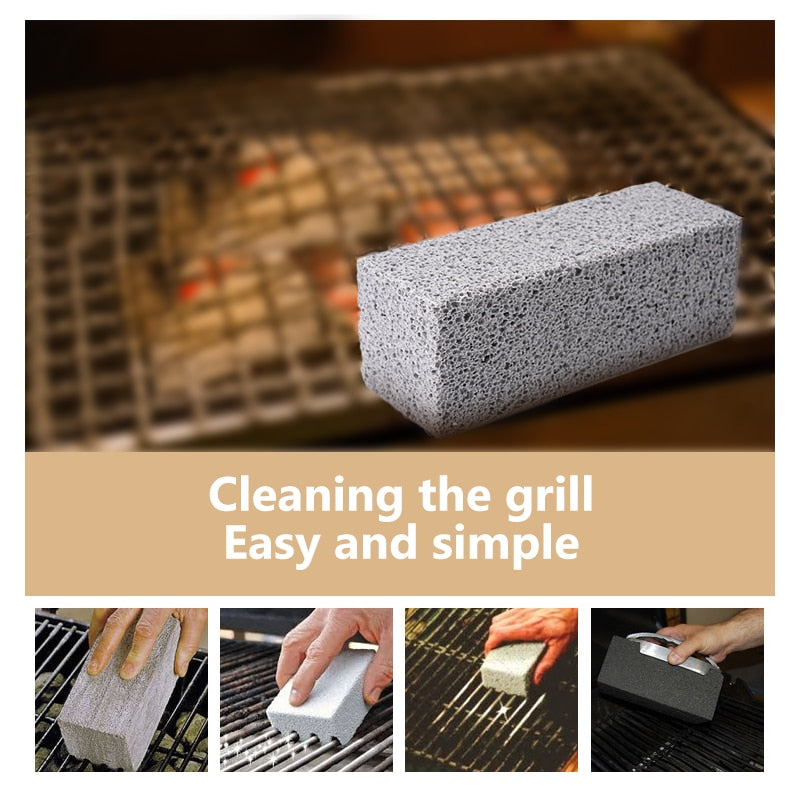 Schoonmaaksteen voor pannen en grill - schuursteen - BBQ reiniging - Al uw pannen en grillen blinkend schoon! - puimsteen