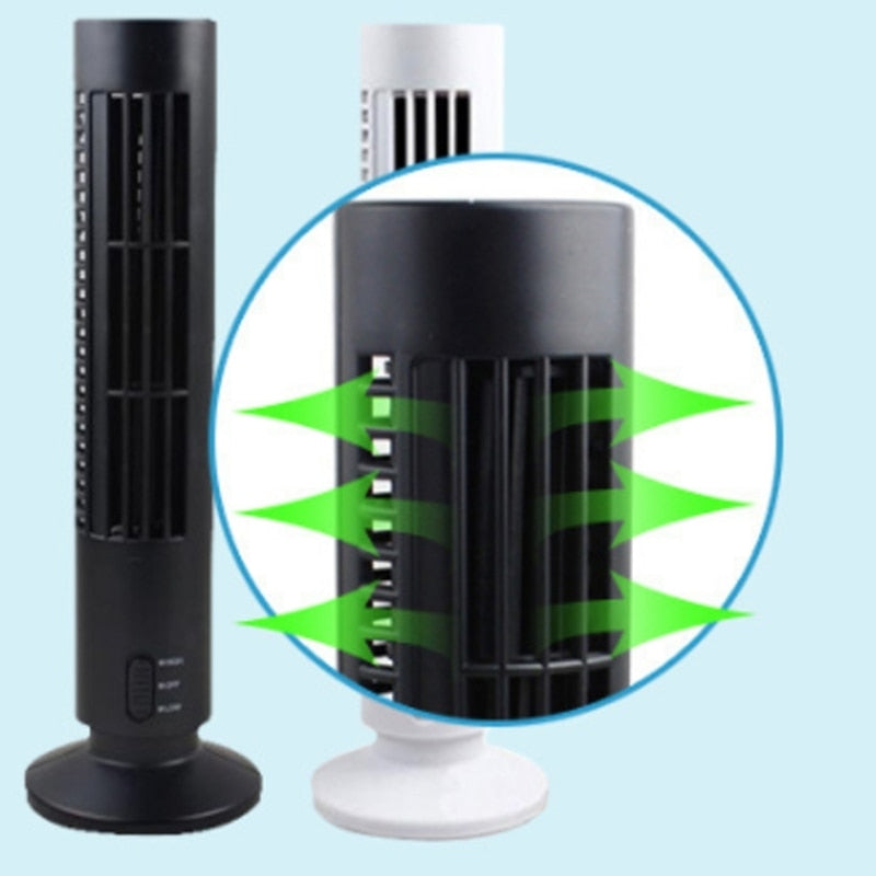 Aircooler Toren - Compact en verticaal design - Stil en energiezuinig - USB-aangedreven - Directe verkoeling - Stijlvol design