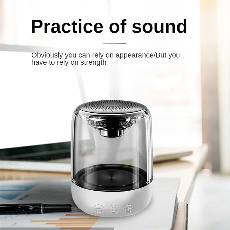 Bluetooth speaker met LED verlichting  – draadloze speaker – subwoofer mini speaker - prachtige design speaker - klankkast