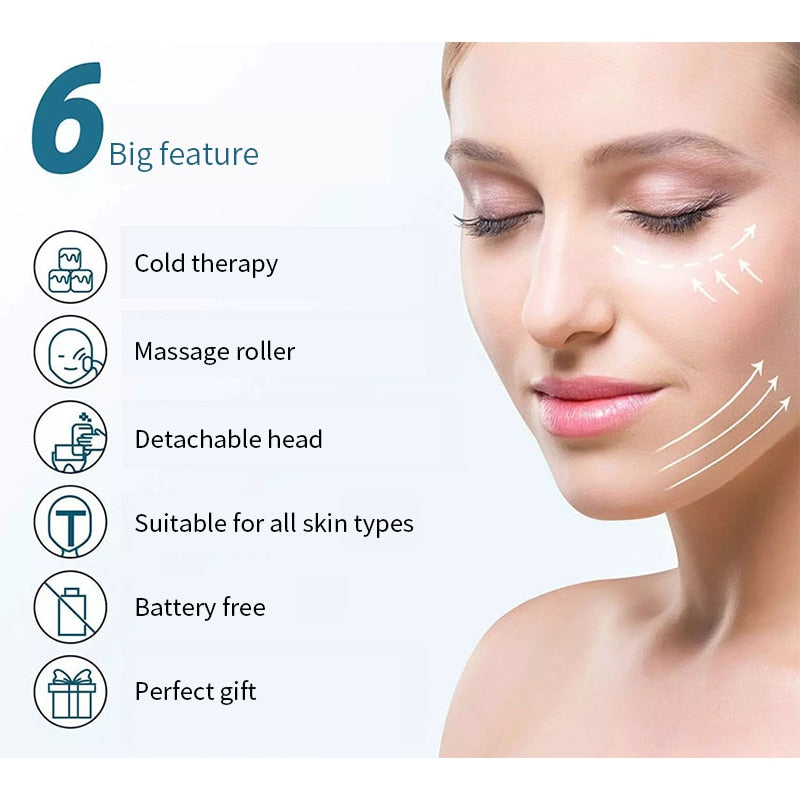 Siliconen Gezicht IJs Roller - Ice Roller - Facial Roller - Face Roller Massage - Gezichtsmassage - Gezichtsroller - IJsroller - Verjonging - Strakke Huid