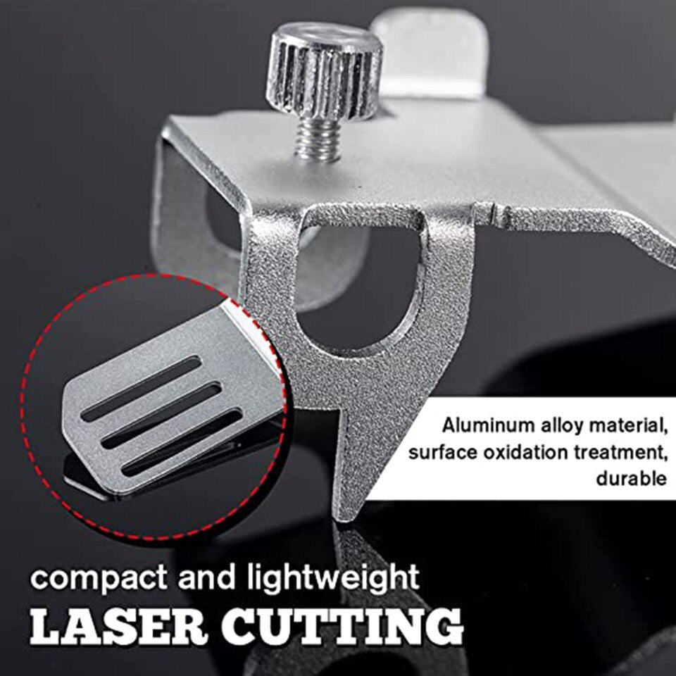 Meetlint potlood houder - Nauwkeurige metingen maken - Aluminium opzetstuk voor rolmaat - Rolmaat assistent - Precisie tool - Meetlint marker - Universeel