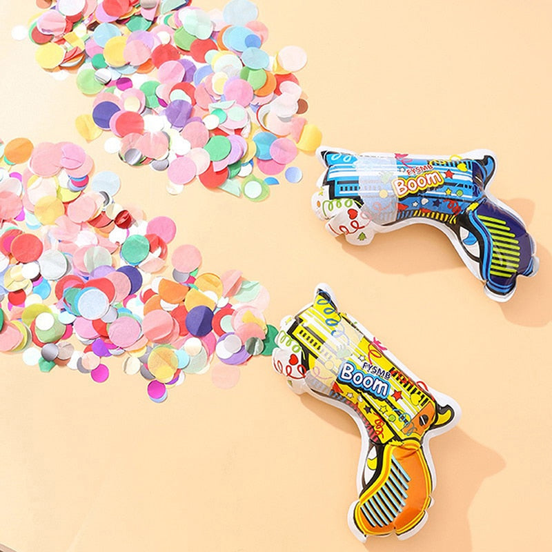 10x confetti popper groot - party popper opblaasbaar- verjaardag - decoratie - themafeest - tienerfeestje - kinderfeestje - festivals
