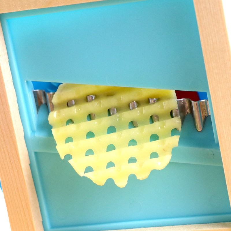Aardappel grid schaaf - de mooiste aardappelschijfjes schaven! - grid schaaf - duurzaam - tijdbesparend - met handig schaaf opzetstuk