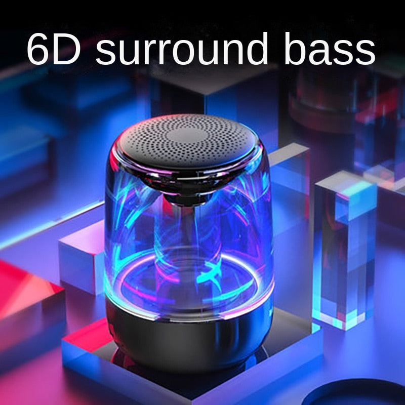 Bluetooth speaker met LED verlichting  – draadloze speaker – subwoofer mini speaker - prachtige design speaker - klankkast